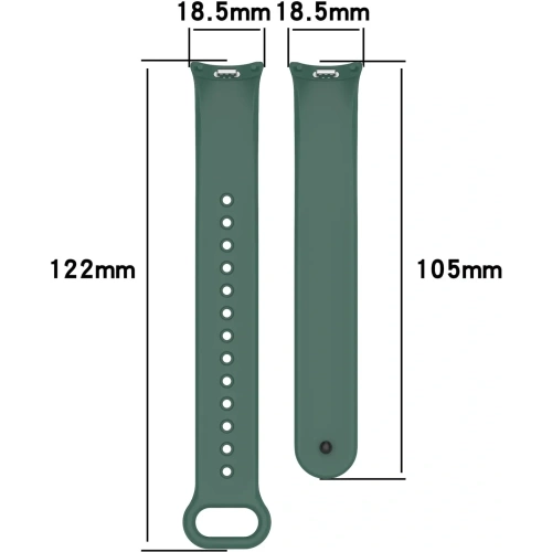 Kup Bizon Strap Watch Silicone pentru Xiaomi Smart Band 9 / 9 NFC / 8 verde închis - BIZ7920 - {ean13} - Sklep Home Screen