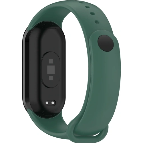 Kup Silikonowy pasek Bizon Strap Watch Silicone do Xiaomi Smart Band 9 / 9 NFC / 8 ciemnozielony - BIZ7920 - {ean13} - Sklep Home Screen