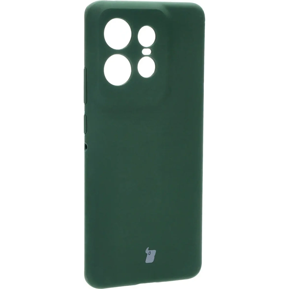 Silikonowe etui Bizon Soft Case do Motorola Edge 50 Pro ciemnozielone
