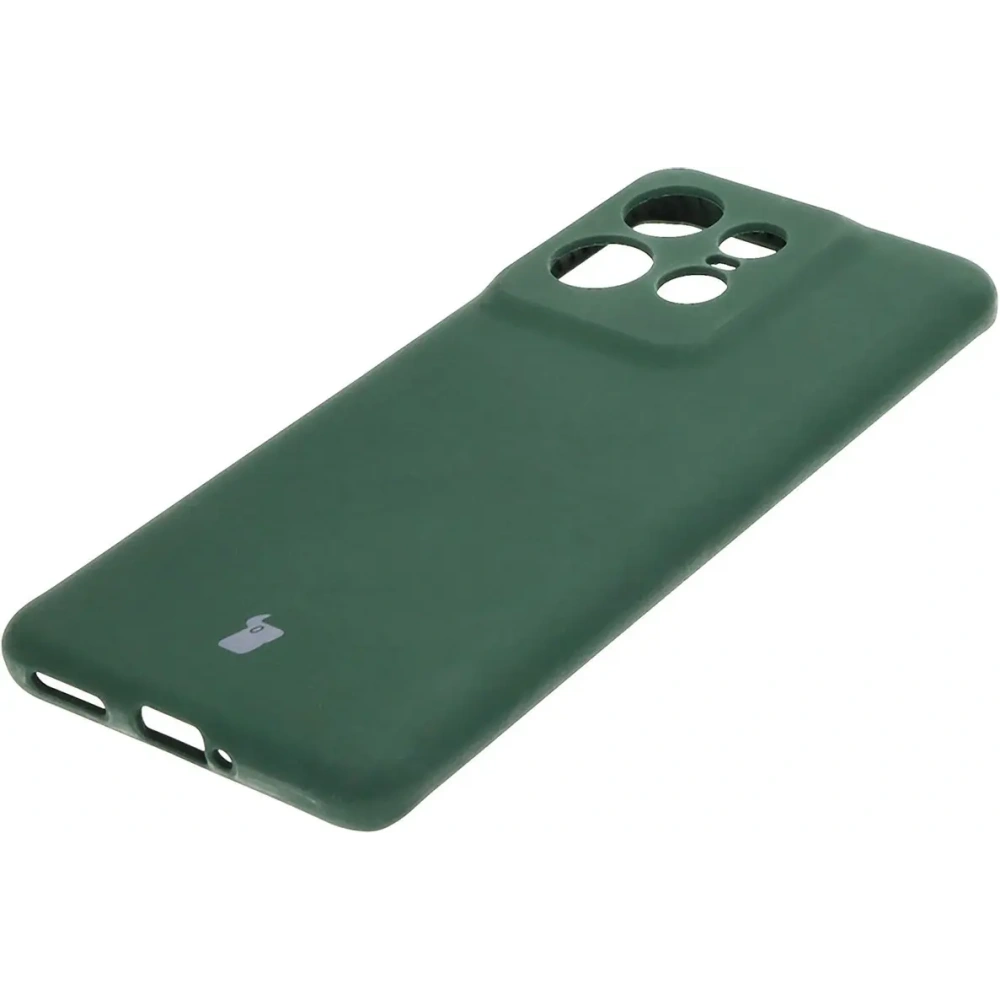 Silikonowe etui Bizon Soft Case do Motorola Edge 50 Pro ciemnozielone