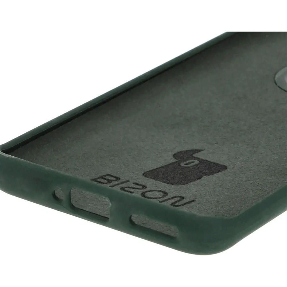 Silikonowe etui Bizon Soft Case do Motorola Edge 50 Pro ciemnozielone