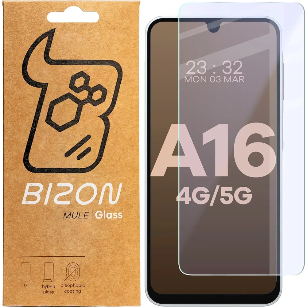 Elastyczne szkło hybrydowe Bizon Glass Mule do Samsung Galaxy A16 4G/5G