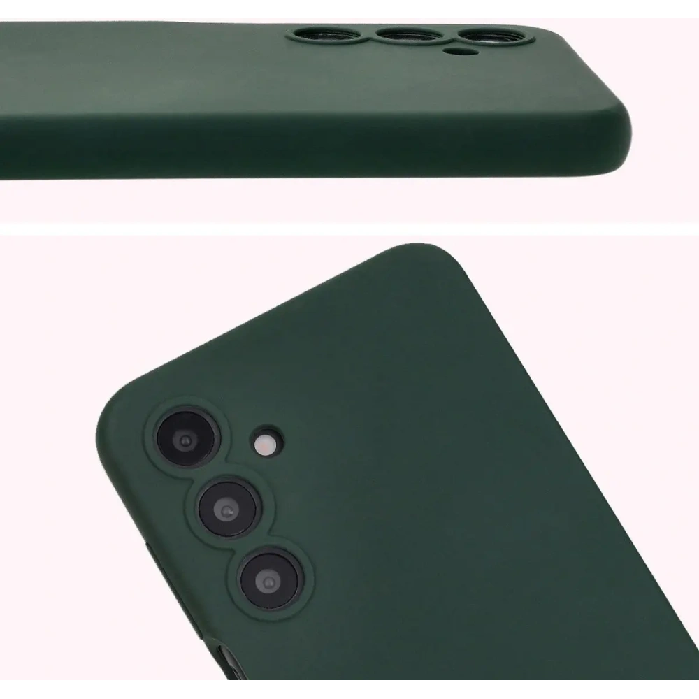 Silikonowe etui Bizon Soft Case do Samsung Galaxy A16 4G/5G ciemnozielone