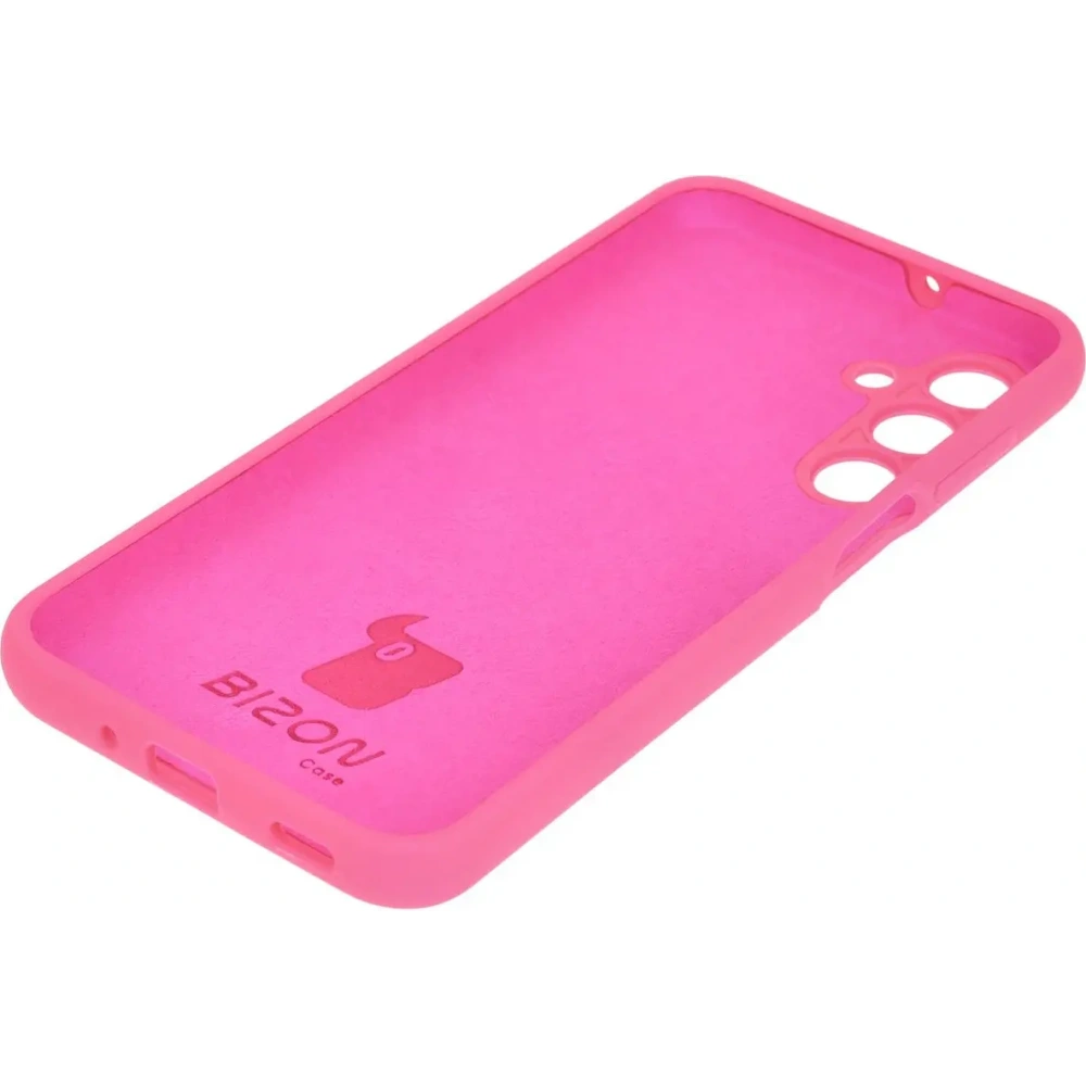 Silikonowe etui Bizon Soft Case do Samsung Galaxy A16 4G/5G neonowo-różowe