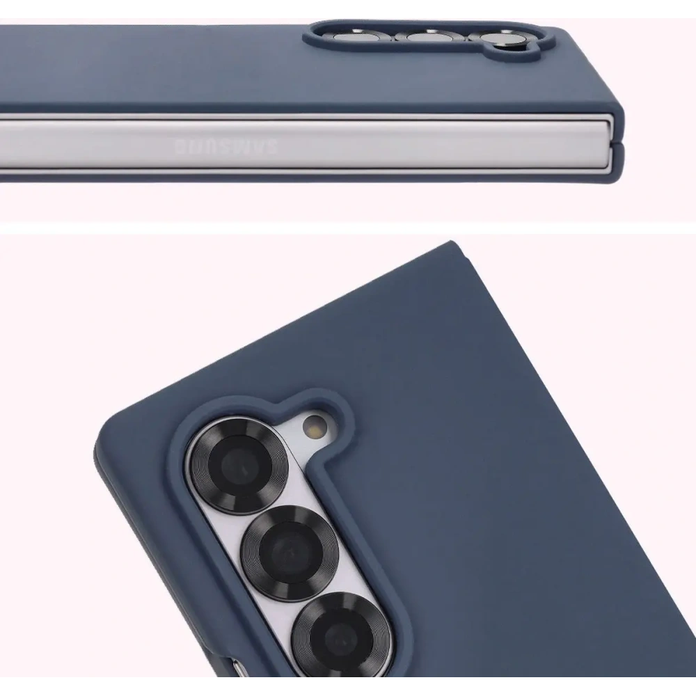 Silikonowe etui Bizon Soft Case do Samsung Galaxy Z Fold6 ciemnoniebieskie