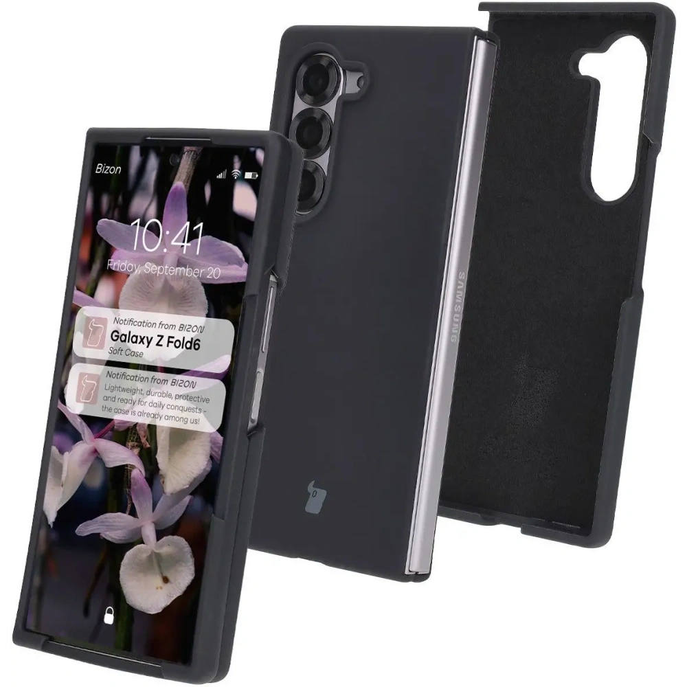 Silikonowe etui Bizon Soft Case do Samsung Galaxy Z Fold6 czarne