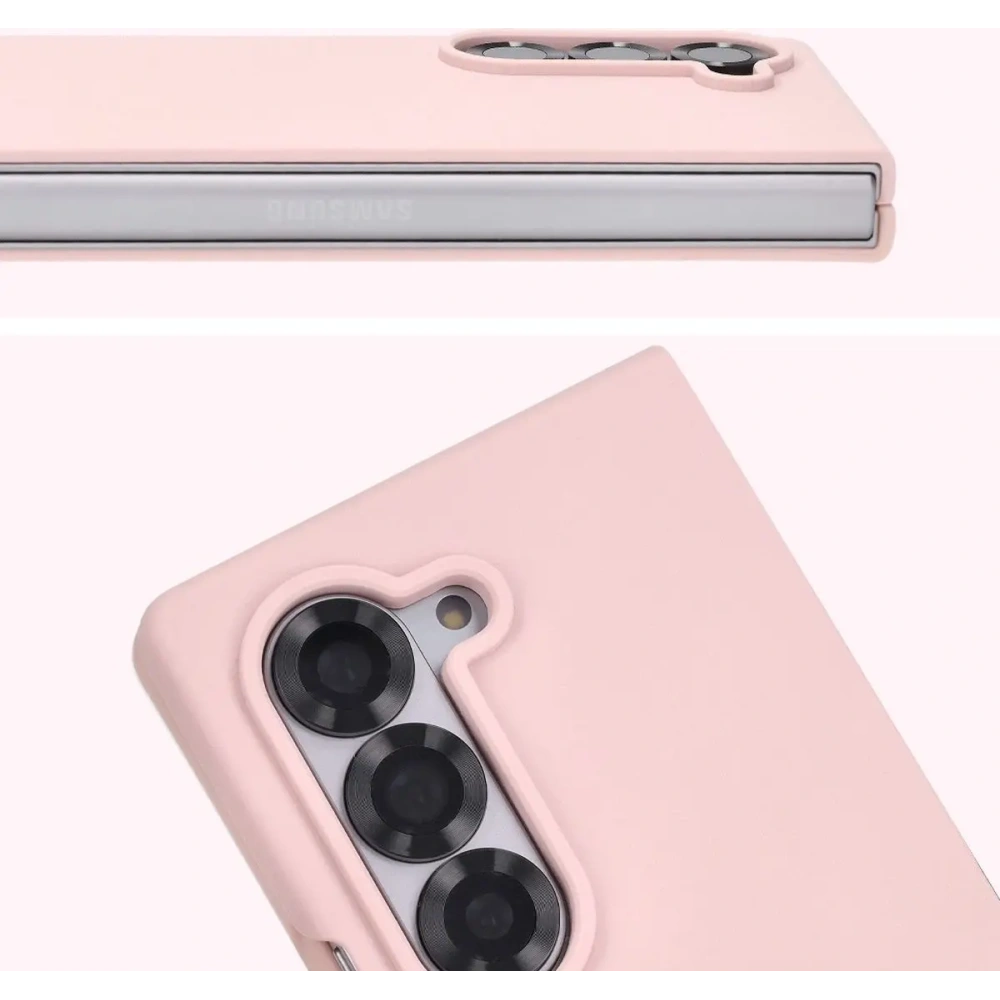 Silikonowe etui Bizon Soft Case do Samsung Galaxy Z Fold6 jasnoróżowe