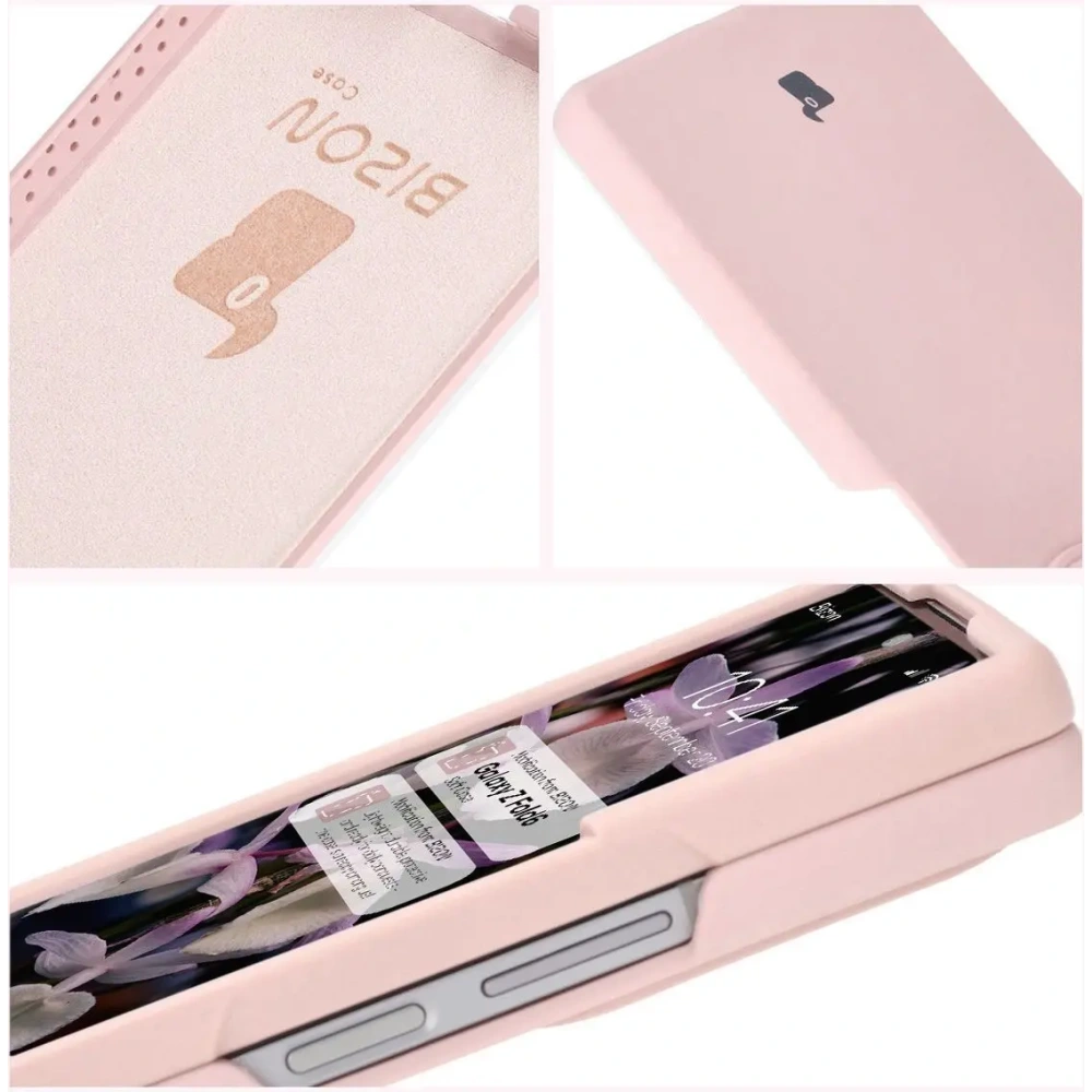 Silikonowe etui Bizon Soft Case do Samsung Galaxy Z Fold6 jasnoróżowe