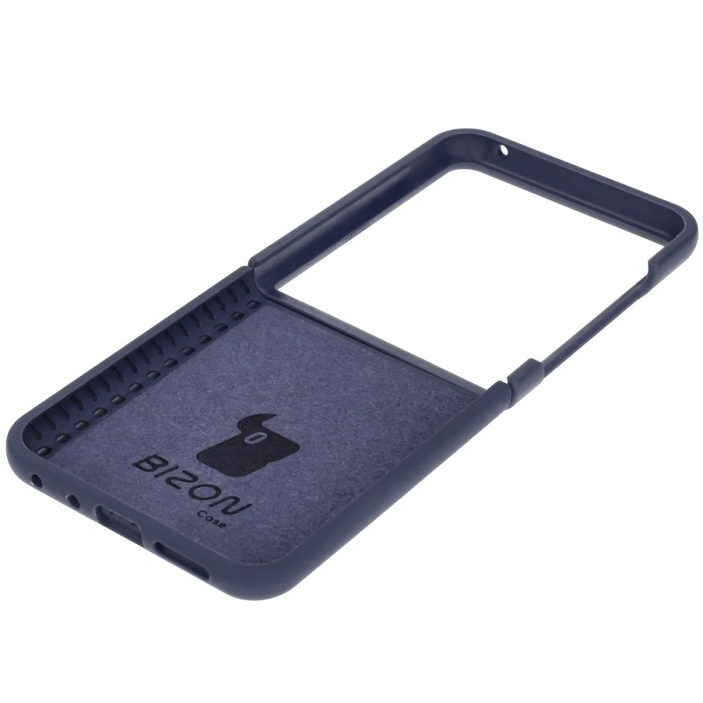 Silikonowe etui Bizon Soft Case do Motorola Razr 50 Ultra ciemnoniebieskie