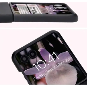 Silikonowe etui Bizon Soft Case do Motorola Razr 50 Ultra czarne