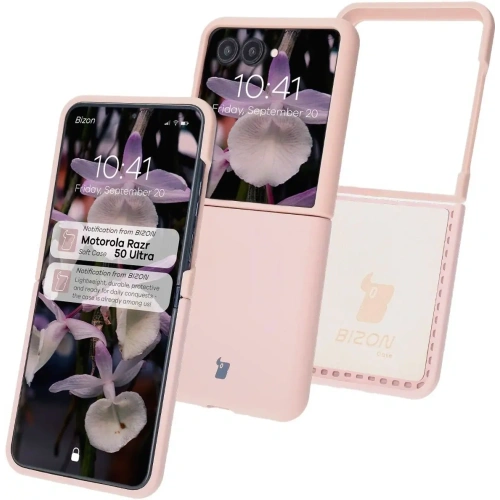Kup Bizon Soft Case Motorola Razr 50 Ultra roz deschis - BIZ7946 - {ean13} - Sklep Home Screen