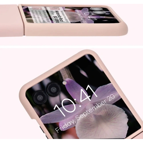 Kup Silikonowe etui Bizon Soft Case do Motorola Razr 50 Ultra jasnoróżowe - BIZ7946 - {ean13} - Sklep Home Screen