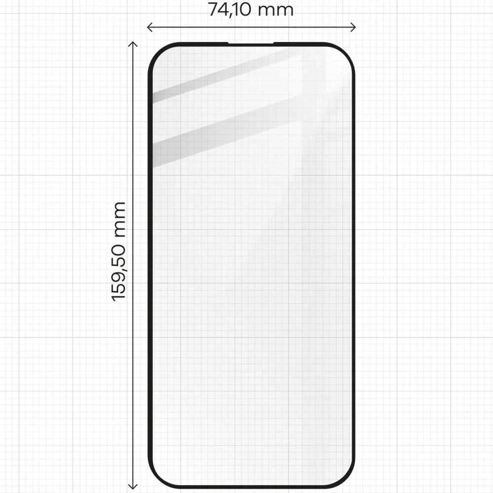 Szkło hartowane Bizon Glass Edge 2 do Apple iPhone 16 Pro Max czarna ramka