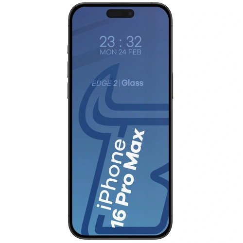 Buy Bizon Glass Edge 2 Apple iPhone 16 Pro Max black frame - BIZ7947 - {ean13} - Home Screen Store Europe