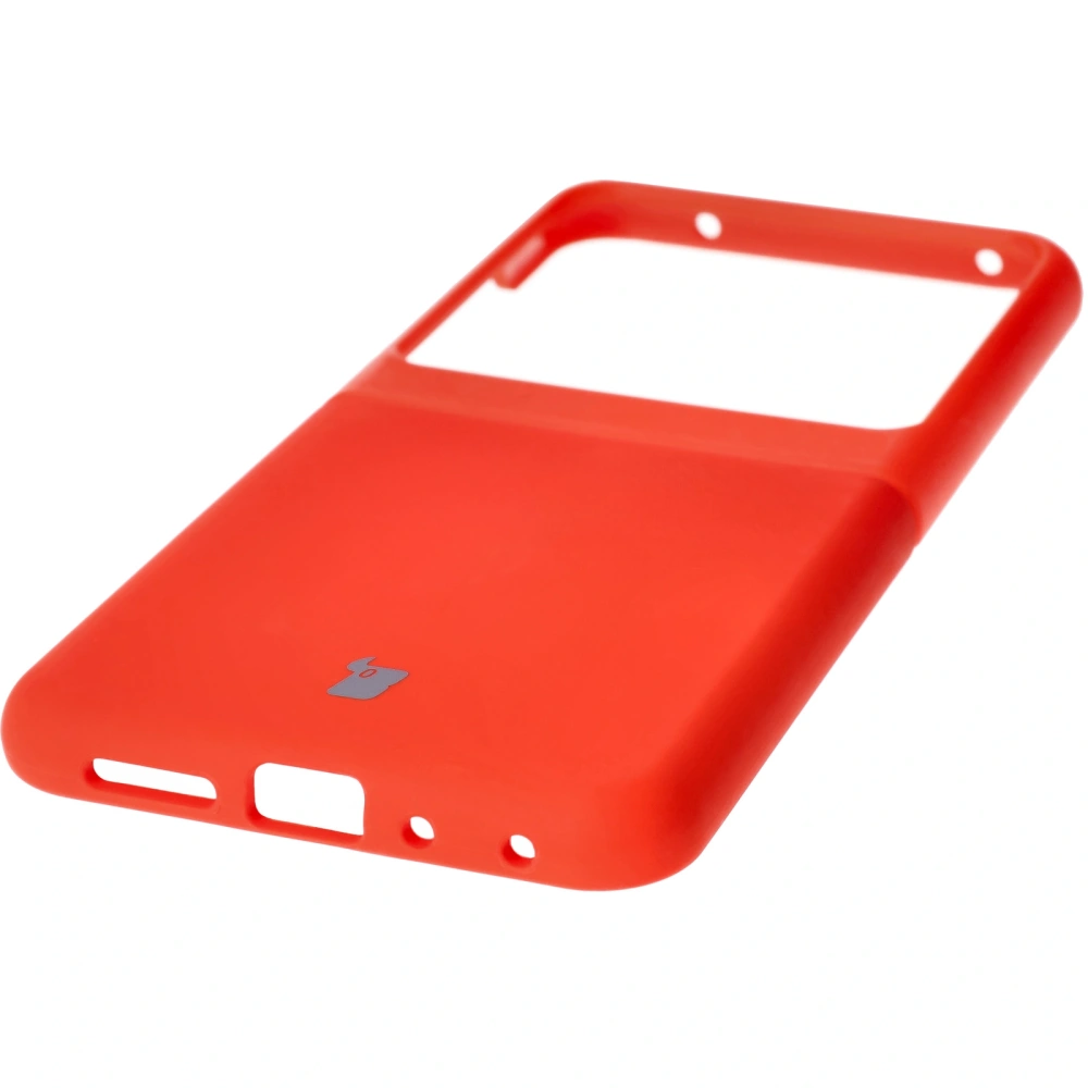 Silikonowe etui Bizon Soft Case do Motorola Razr 50 czerwone