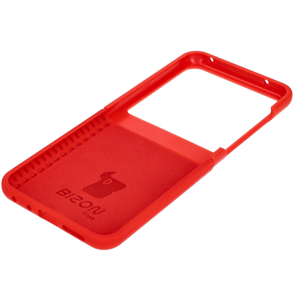 Silikonowe etui Bizon Soft Case do Motorola Razr 50 czerwone