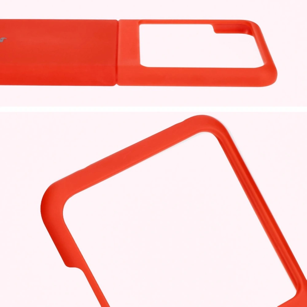 Silikonowe etui Bizon Soft Case do Motorola Razr 50 czerwone