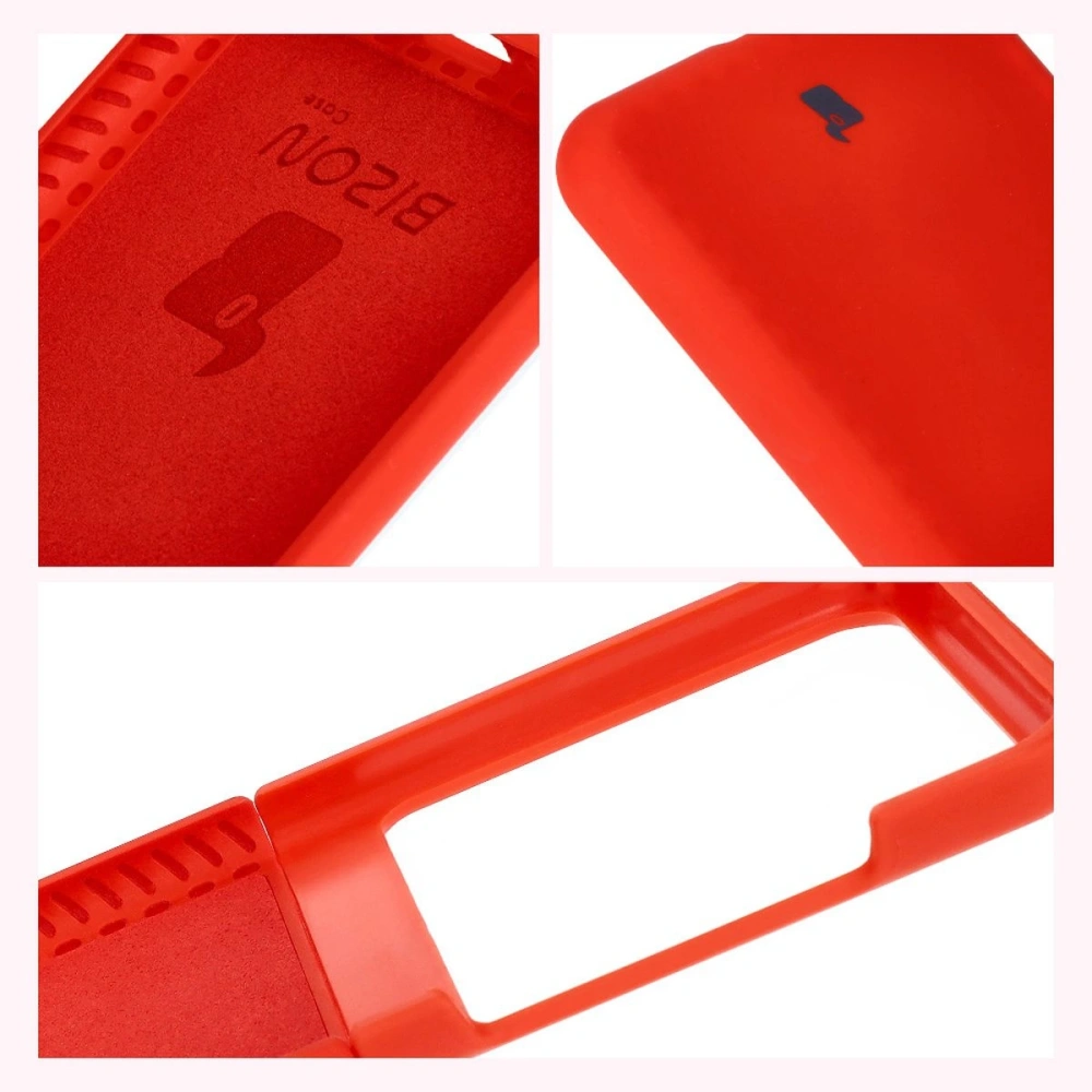 Silikonowe etui Bizon Soft Case do Motorola Razr 50 czerwone