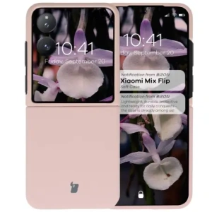 Kup Silikonowe etui Bizon Soft Case do Xiaomi Mix Flip jasnoróżowe - BIZ7954 - {ean13} - Sklep Home Screen