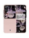 Silikonowe etui Bizon Soft Case do Xiaomi Mix Flip jasnoróżowe