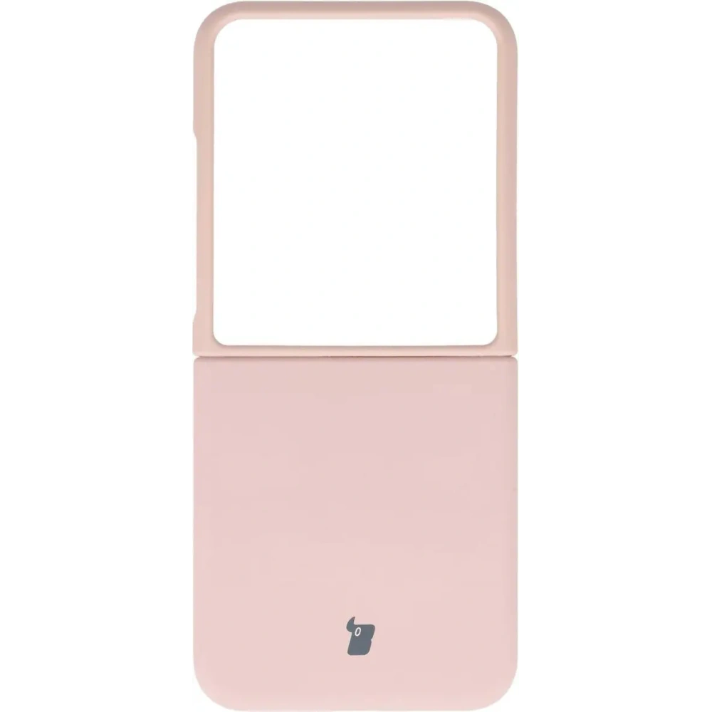 Silikonowe etui Bizon Soft Case do Xiaomi Mix Flip jasnoróżowe