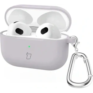 Kup Silikonowe etui z karabińczykiem Bizon Case Headphone Silicone do Apple AirPods 4 jasnofioletowe - BIZ7955 - {ean13} - Sklep Home Screen