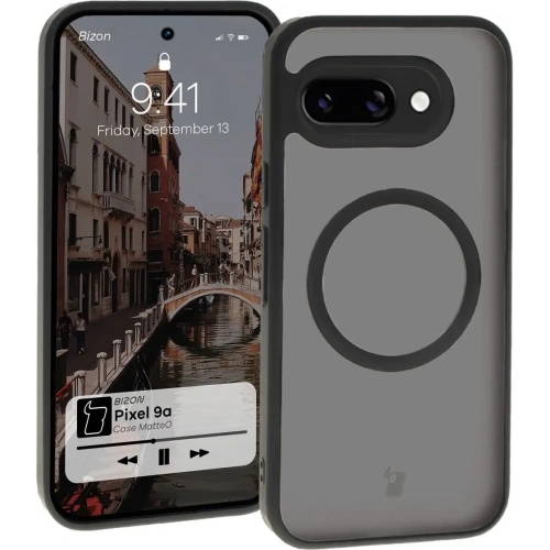 Buy Bizon Case MatteO Google Pixel 9a translucent with a black frame - BIZ7957 - {ean13} - Home Screen Store Europe