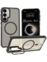 Bizon Case Eclipse Samsung Galaxy S25 Plus rauchig mit einem schwarzen Rahmen