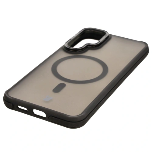 Kup Etui s podstavcem a magnetickým kroužkem Bizon Case Eclipse pro Samsung Galaxy S25 Plus kouřové s černým rámem - BIZ7958 - {ean13} - Sklep Home Screen