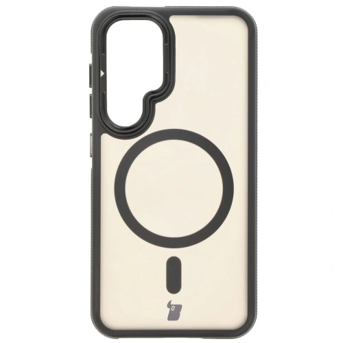Kup Etui z podstawką i pierścieniem magnetycznym Bizon Case Eclipse do Samsung Galaxy S25 przydymione z czarną ramką - BIZ7960 - {ean13} - Sklep Home Screen