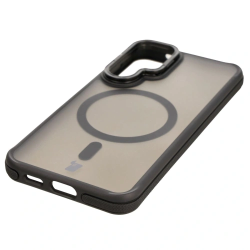 Kup Etui z podstawką i pierścieniem magnetycznym Bizon Case Eclipse do Samsung Galaxy S25 przydymione z czarną ramką - BIZ7960 - {ean13} - Sklep Home Screen