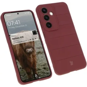 Pancerne etui Bizon Case Tur do Samsung Galaxy S25 ciemnofioletowe