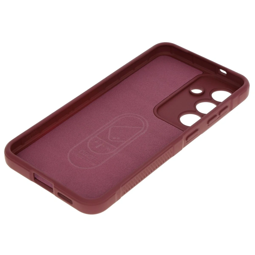 Pancerne etui Bizon Case Tur do Samsung Galaxy S25 ciemnofioletowe