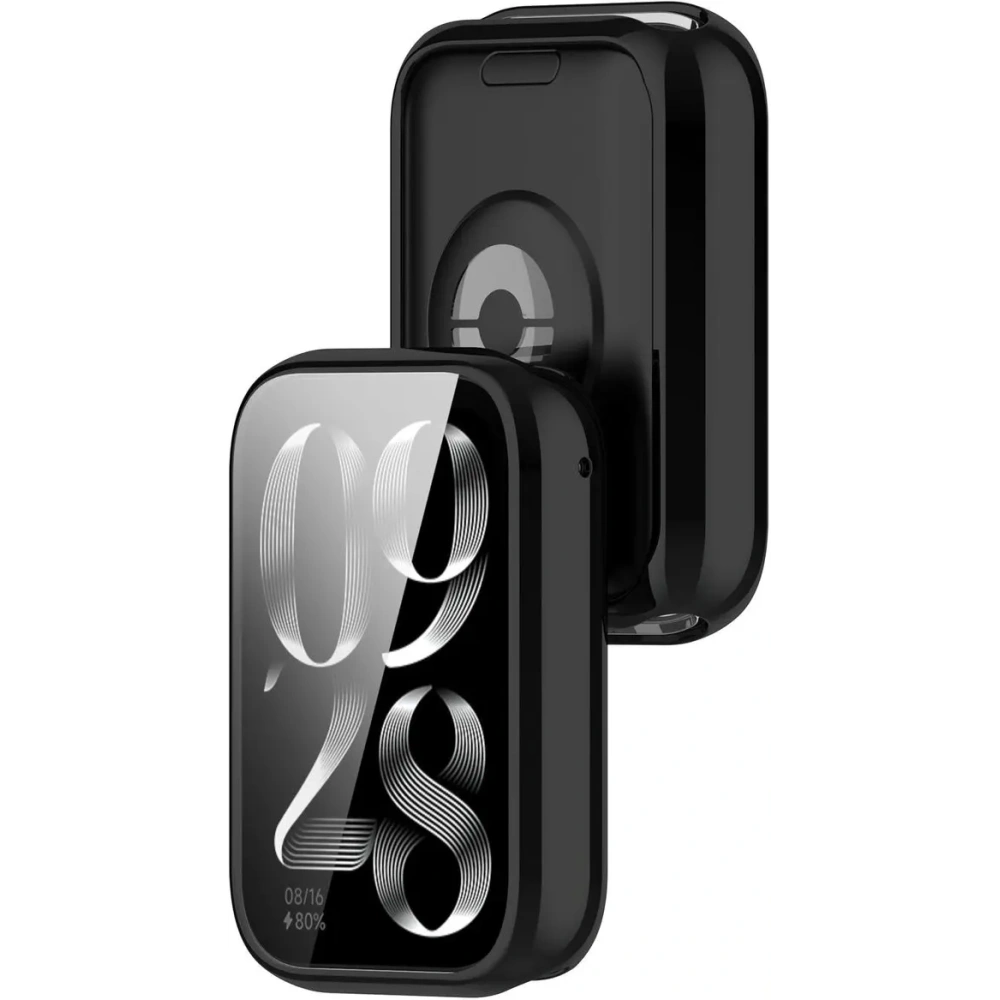 Etui z osłoną ekranu Bizon Case Watch Felipe do Xiaomi Mi Smart Band 9 Pro czarne