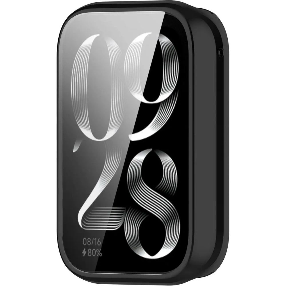 Etui z osłoną ekranu Bizon Case Watch Felipe do Xiaomi Mi Smart Band 9 Pro czarne
