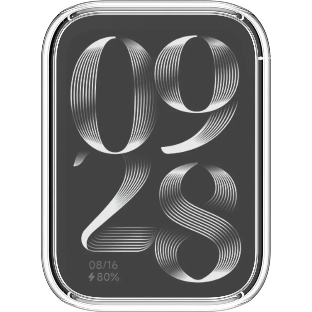 Etui z osłoną ekranu Bizon Case Watch Felipe do Xiaomi Mi Smart Band 9 Pro przeźroczyste