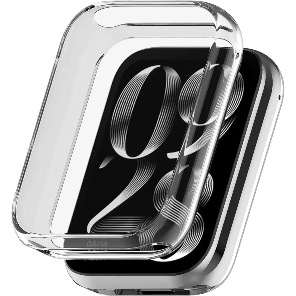 Etui z osłoną ekranu Bizon Case Watch Felipe do Xiaomi Mi Smart Band 9 Pro przeźroczyste