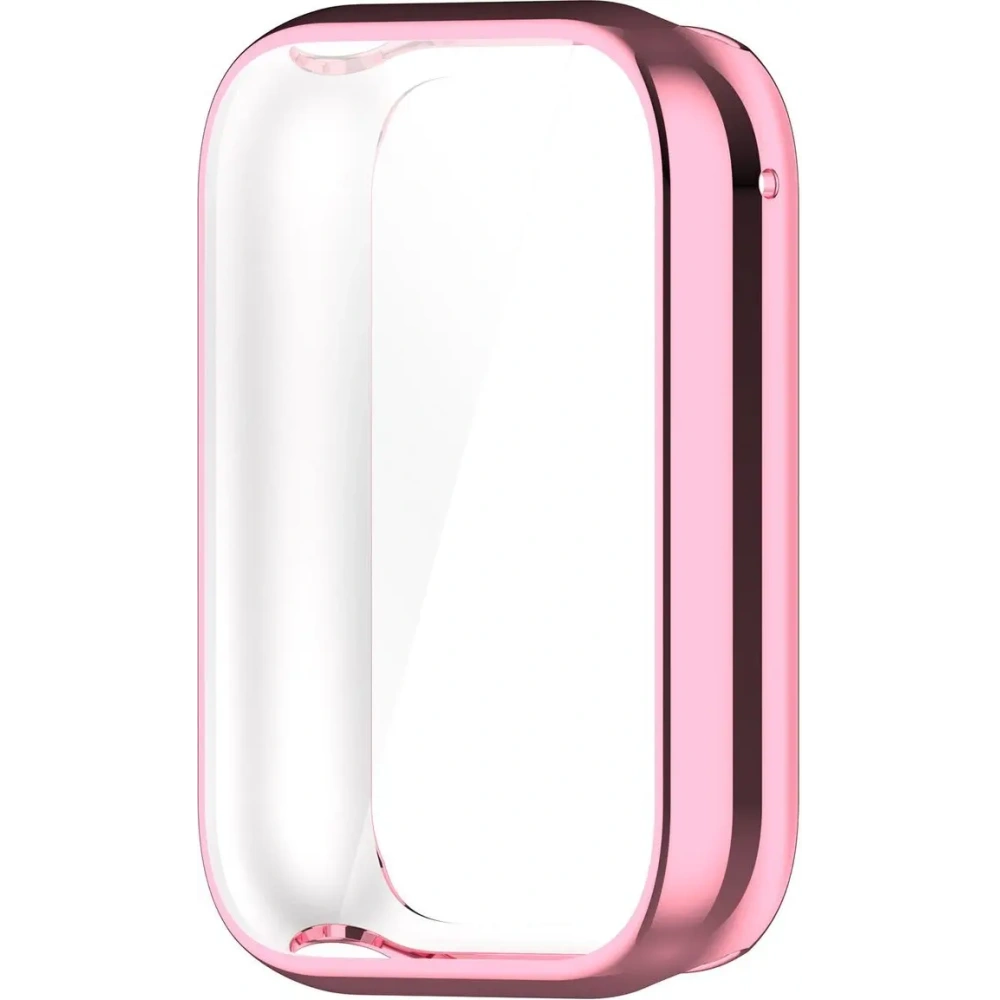 Etui z osłoną ekranu Bizon Case Watch Felipe do Xiaomi Mi Smart Band 9 Pro różowe