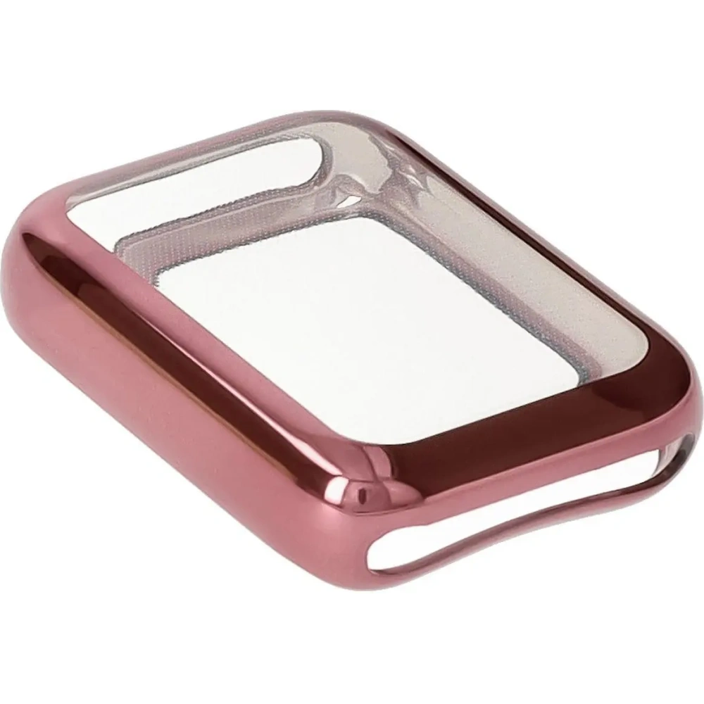 Etui z osłoną ekranu Bizon Case Watch Felipe do Xiaomi Mi Smart Band 9 Pro różowe