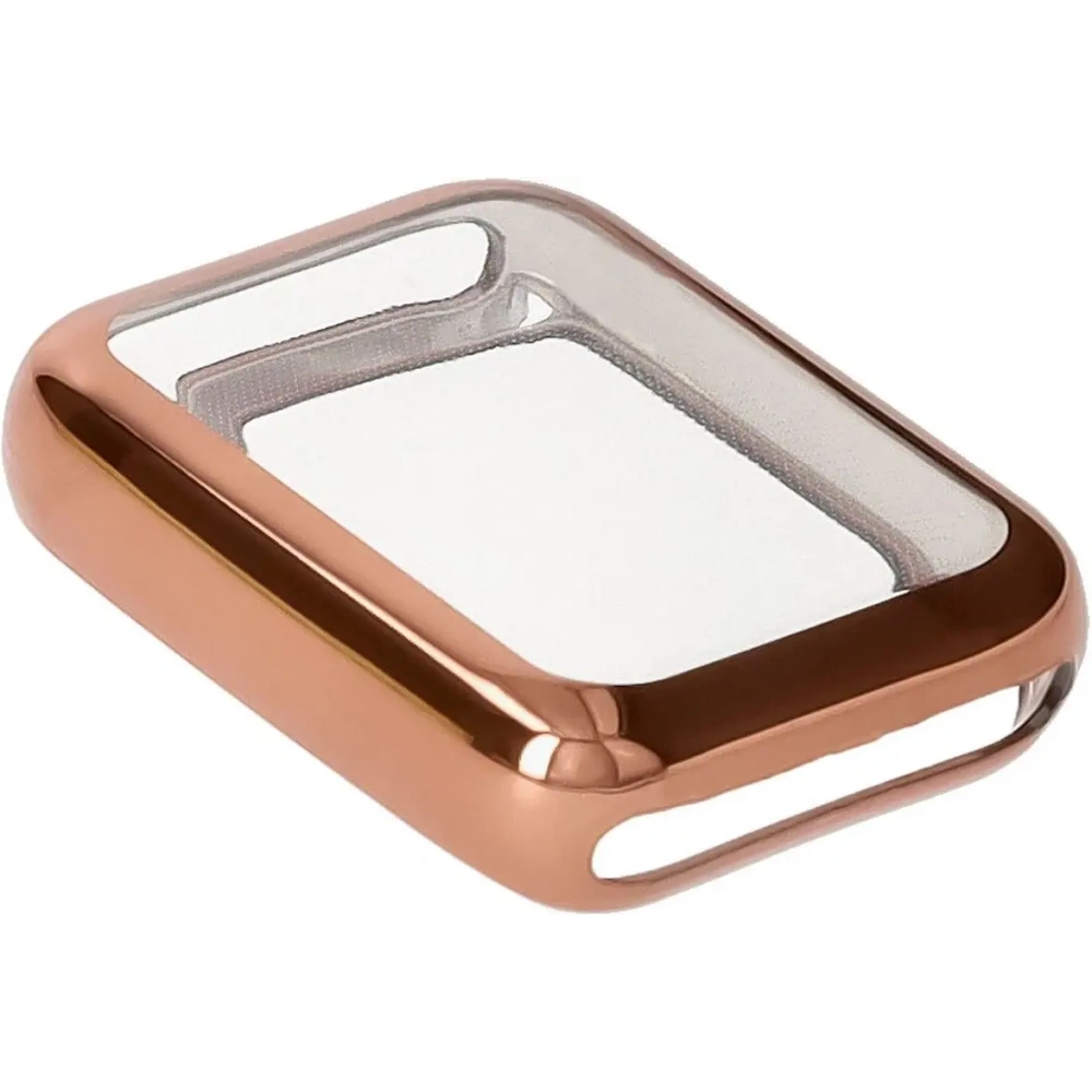 Etui z osłoną ekranu Bizon Case Watch Felipe do Xiaomi Mi Smart Band 9 Pro różowozłote