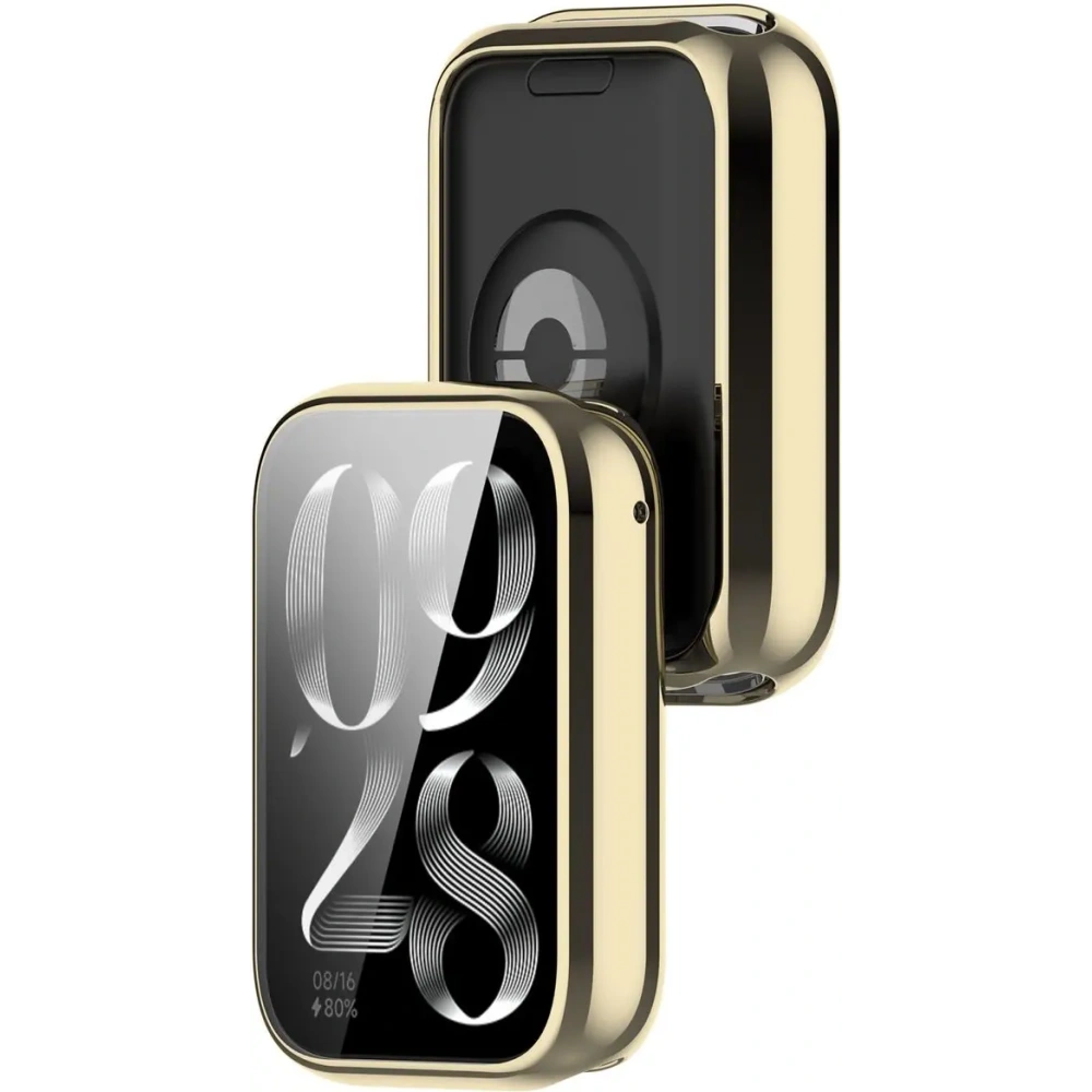 Etui z osłoną ekranu Bizon Case Watch Felipe do Xiaomi Mi Smart Band 9 Pro złote