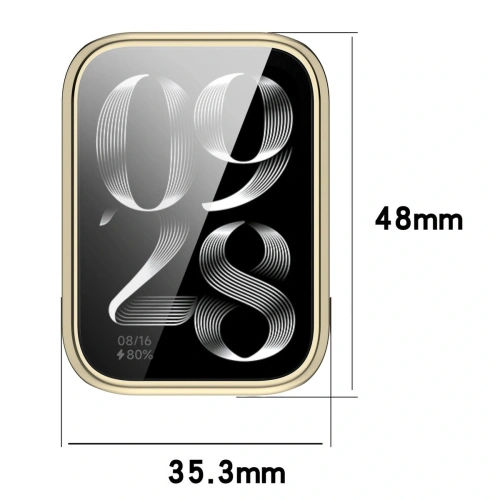 Kup Etui z osłoną ekranu Bizon Case Watch Felipe do Xiaomi Mi Smart Band 9 Pro złote - BIZ7973 - {ean13} - Sklep Home Screen
