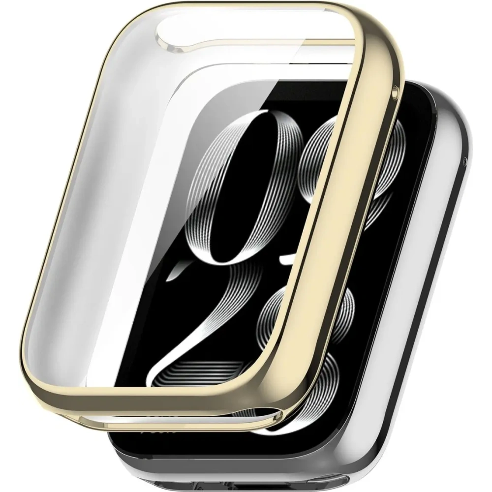 Etui z osłoną ekranu Bizon Case Watch Felipe do Xiaomi Mi Smart Band 9 Pro złote
