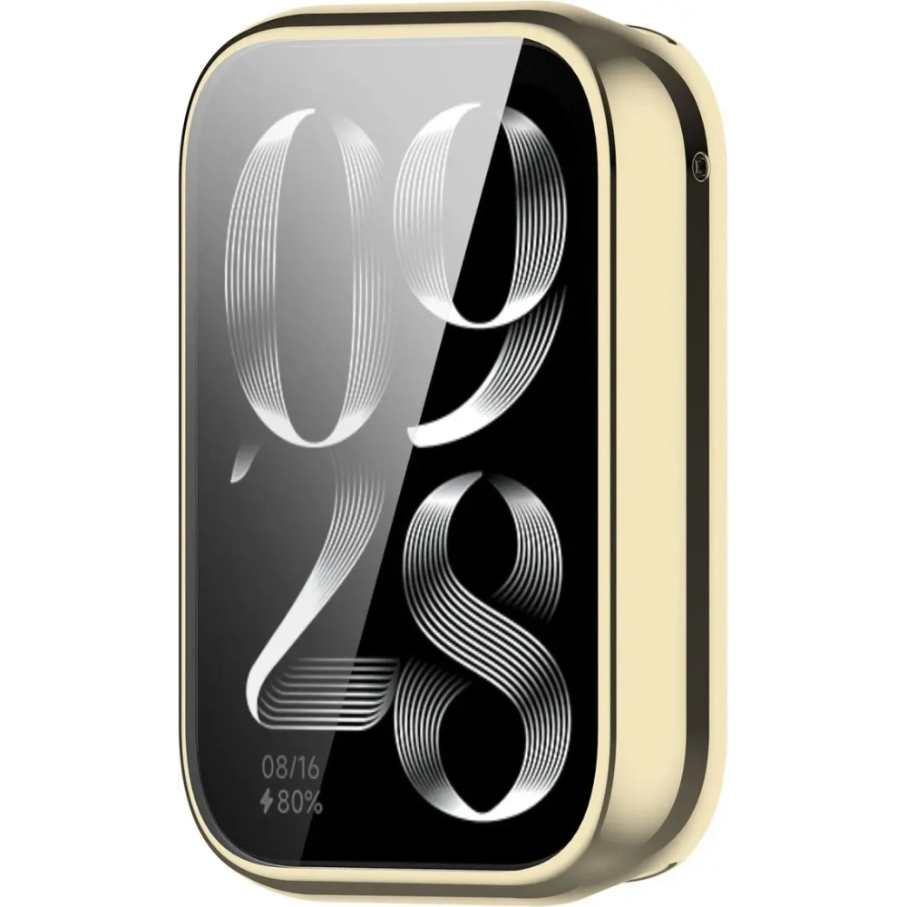 Etui z osłoną ekranu Bizon Case Watch Felipe do Xiaomi Mi Smart Band 9 Pro złote