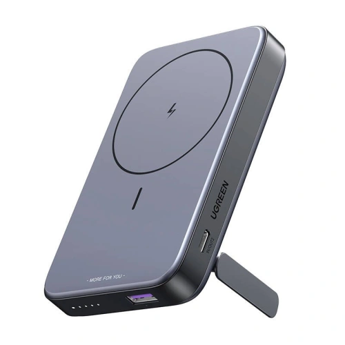 Kup [OUTLET] Magnetická powerbanka s funkcí stojánku UGREEN PB206 10000mAh USB-A, USB-C, 20W (černá) - OT-829 - {ean13} - Sklep Home Screen