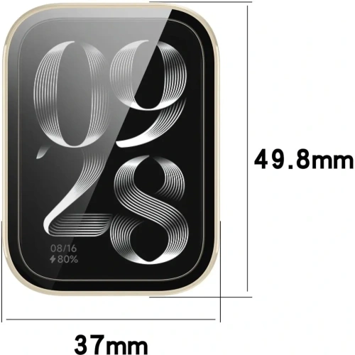 Kup Bizon Case+Glass Uhr Xiaomi Mi Smart Band 9 Pro beige - BIZ7974 - {ean13} - Sklep Home Screen