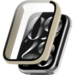 Kup Bizon Case+Glass Watch Xiaomi Mi Smart Band 9 Pro bej - BIZ7974 - {ean13} - Sklep Home Screen