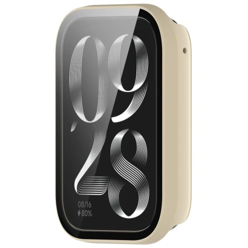 Kup Bizon Case+Glass Uhr Xiaomi Mi Smart Band 9 Pro beige - BIZ7974 - {ean13} - Sklep Home Screen