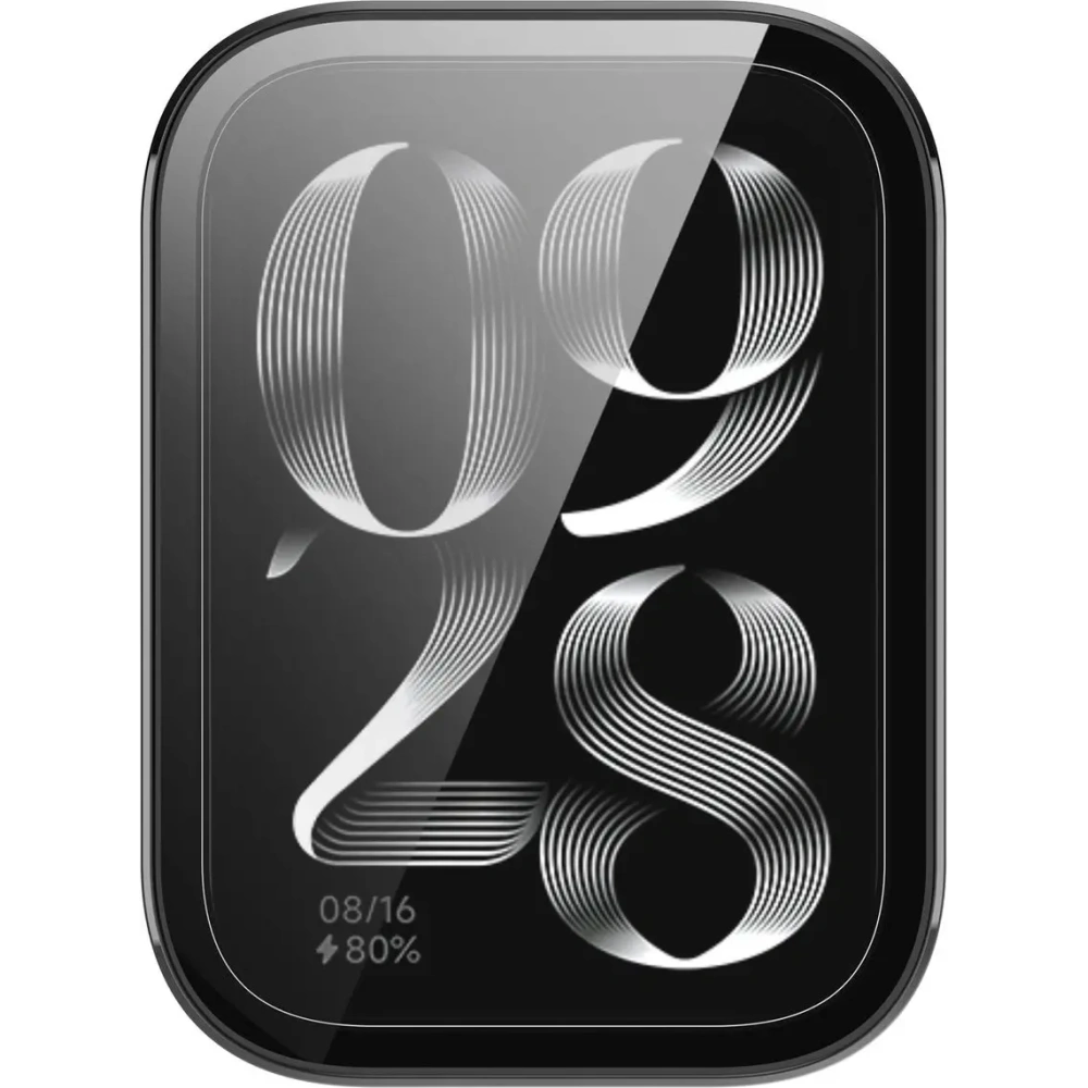 Etui ze szkłem do zegarka Bizon Case+Glass Watch do Xiaomi Mi Smart Band 9 Pro czarne