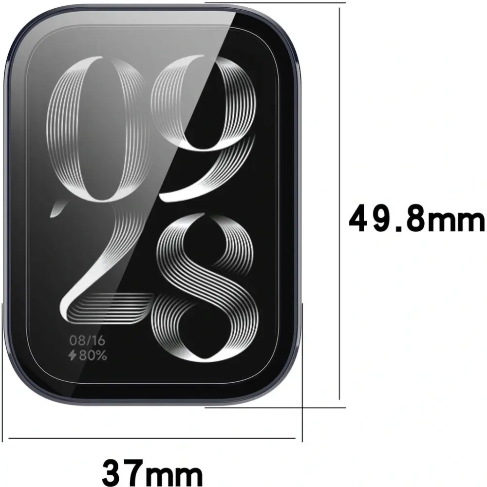 Etui ze szkłem do zegarka Bizon Case+Glass Watch do Xiaomi Mi Smart Band 9 Pro niebieskie